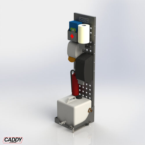 Hygiene Unit Option 3 W/Tap, Sunscreen Dispenser & Parts Bins 1200H