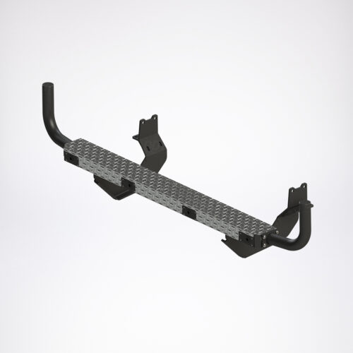 Black Cowhorn Rear Step Only To Suit Toyota Hiace LWB & SLWB 06/2025+