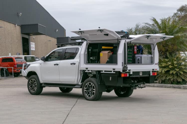 Toyota Hilux Dual cab specialised fit out for bash to bash charity event